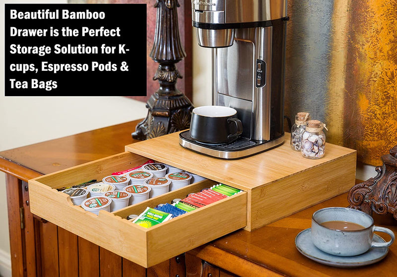 Bamboo K-Cup Coffee Pod Holder Storage Organizer  for Kitchen, Jewelry and Cosmetic Emete store
