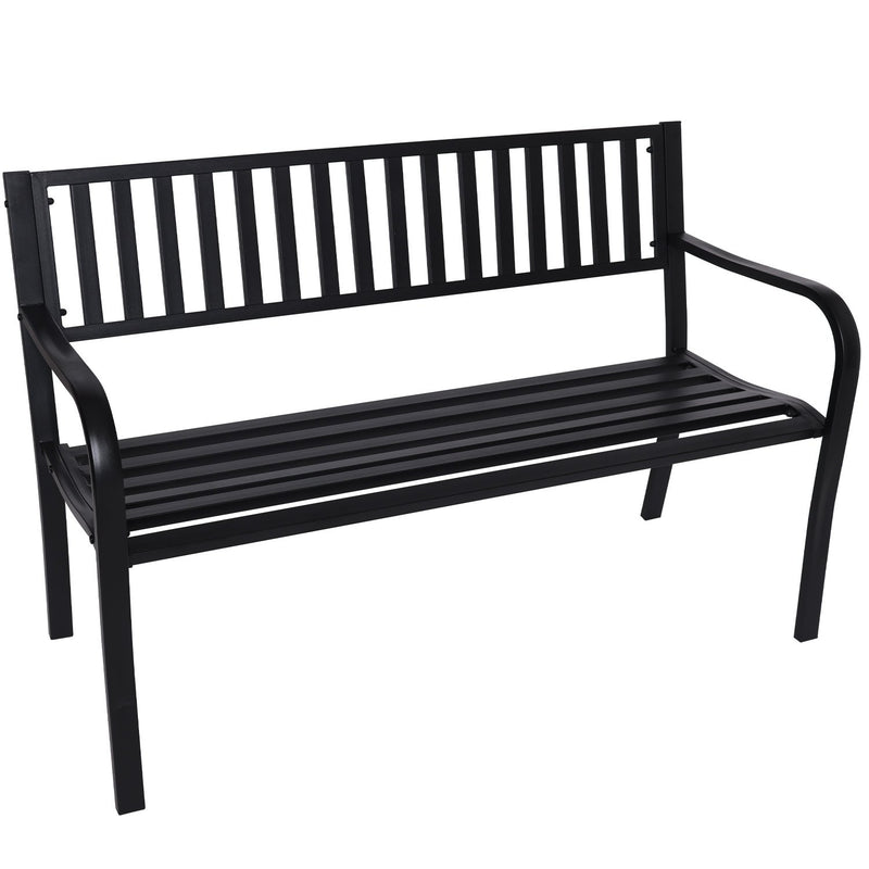 Wallaroo Steel Outdoor Garden Bench - Modern - Emete Store