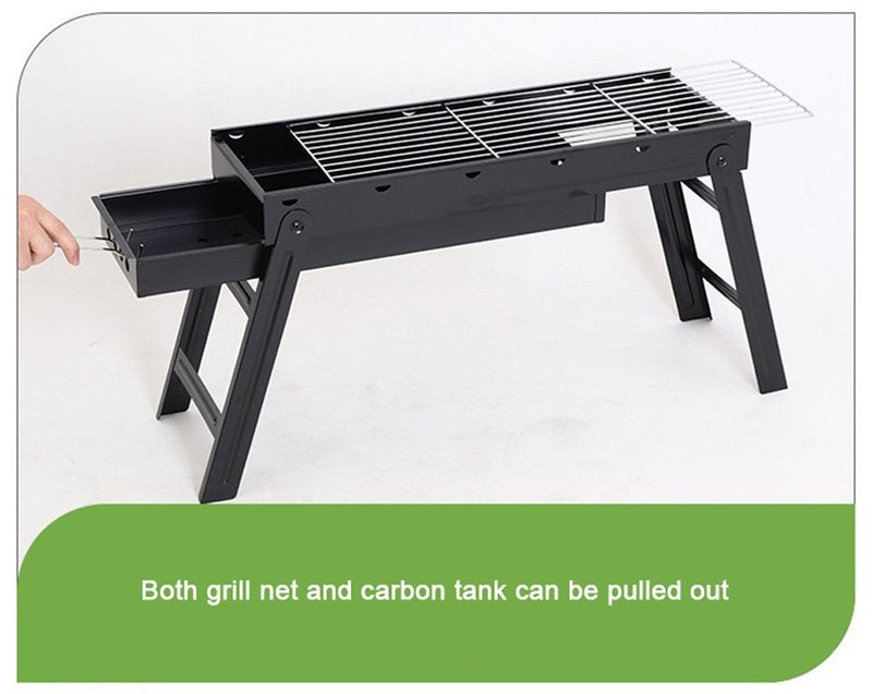 Foldable Portable BBQ Charcoal Grill Barbecue Camping Hibachi Picnic small Emete store