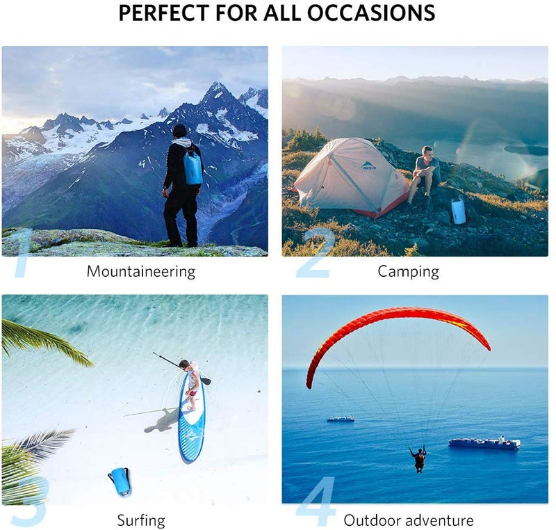 Floating Waterproof Dry Bag for Cycling/Biking/Swimming/Rafting/Water Sport - Blue UGREEN Idropship