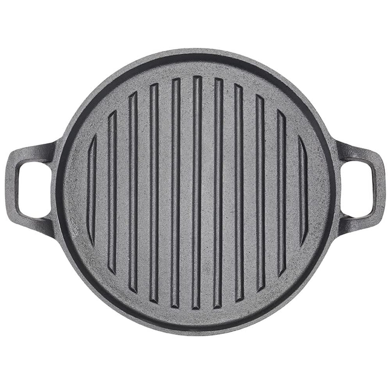 30cm Round Cast Iron Griddle Plate, BBQ Pan Cooking Griddle Grill for StoveF, Oven Emete store