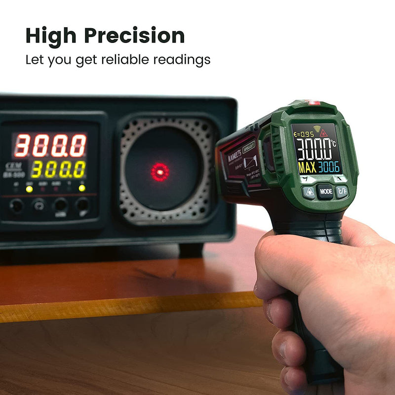 KAIWEETS Temperature Gun Non-contact Digital Laser Infrared Thermometer IR Temp Meter Emete store