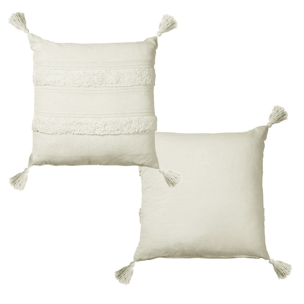 Indra Cotton Cushion Cover Off White