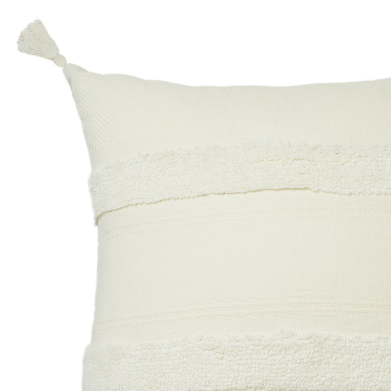 Accessorize Indra Cotton Cushion Cover Off White