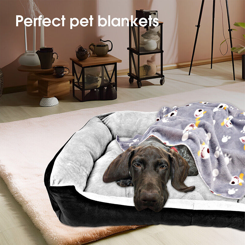 Dog Bed Pet Cat Calming Floor Mat Sleeping Cave Washable Extra Large - Emete Store