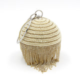 Sphere Tassel Evening Clutch Bag - Emete Store