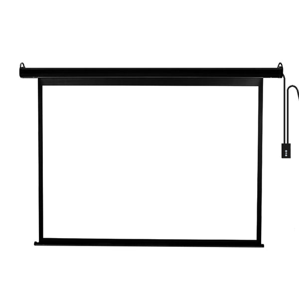 Projector Screen Electric Motorised Projection 3D Home Cinema 4:3 Black - 125" Emete store
