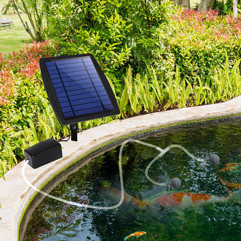 Lambu Solar Oxygenator Air Pump Powered Pool Idropship